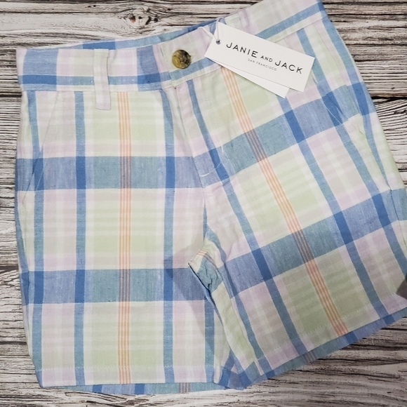 Janie and Jack Plaid Shorts NWT - Picture 2 of 4
